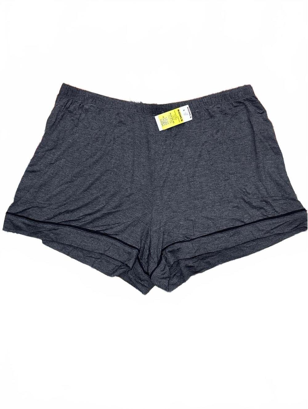 Simply Vera Vera Wang Dark Gray Lounge Shorts Size L